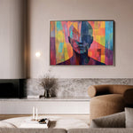Portrait 058 Canvas Art 60 x 40 cm / Black