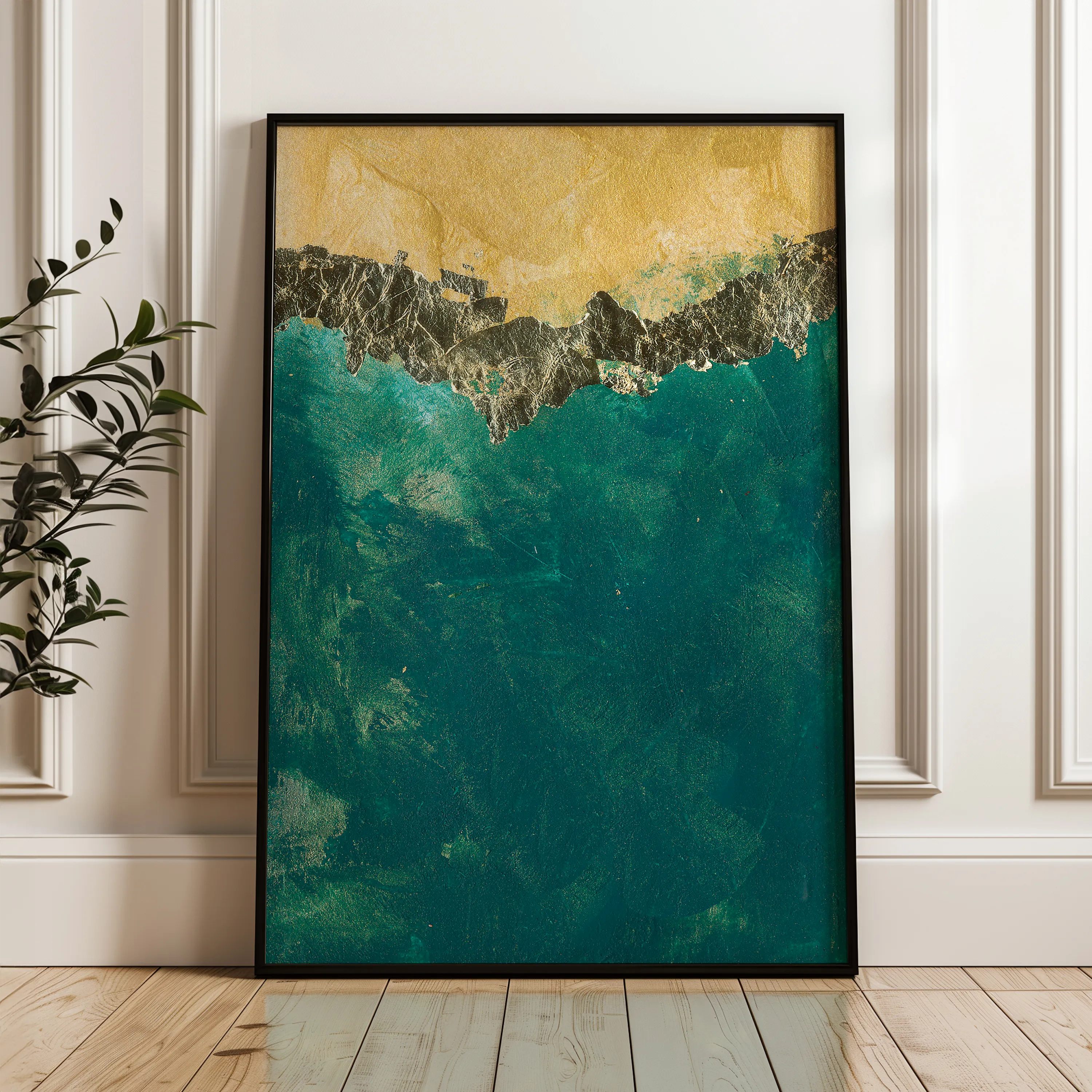 Abstract 059 Canvas Art 60 x 40 cm / Black