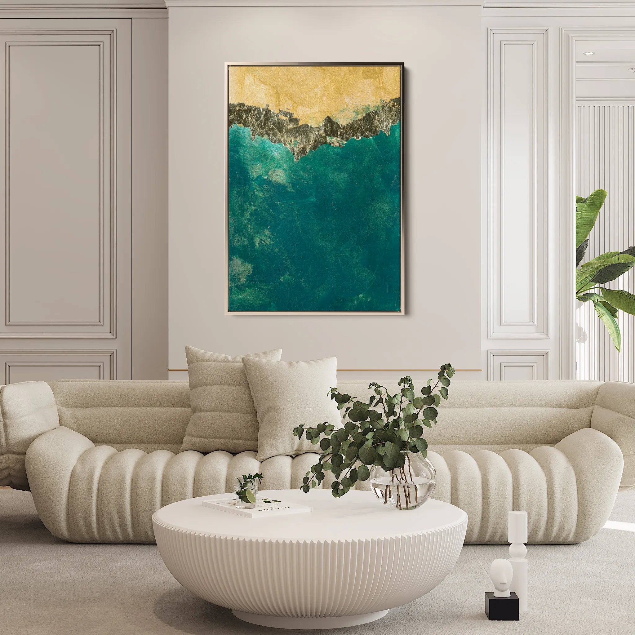Abstract 059 Canvas Art 60 x 40 cm / Black