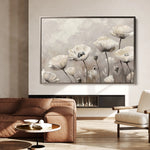 Floral 059 Canvas Art 60 x 40 cm / Black