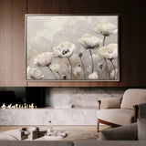 Floral 059 Canvas Art 60 x 40 cm / Black