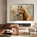 Horses 059 Canvas Art 60 x 40 cm / Black