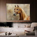 Horses 059 Canvas Art 60 x 40 cm / Black