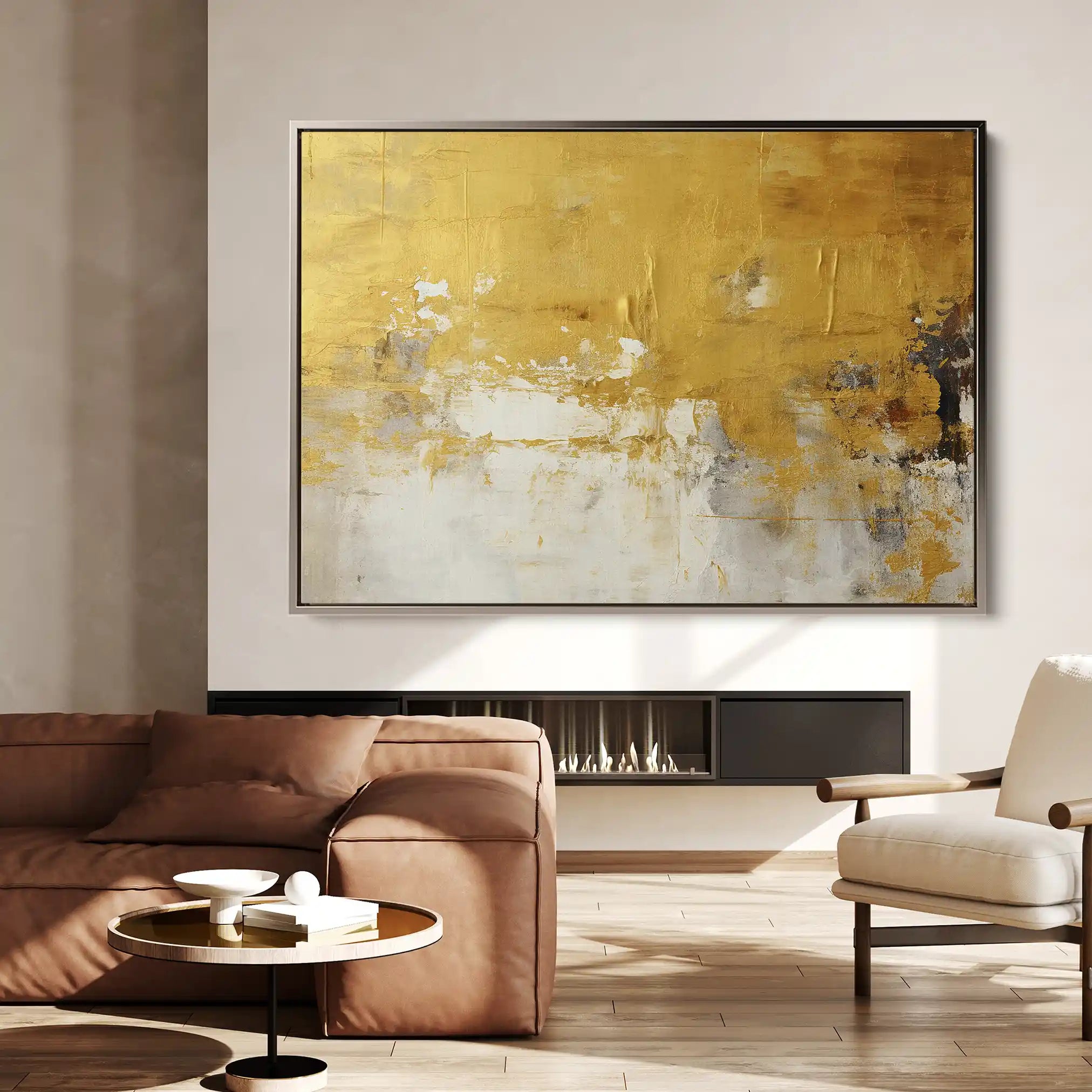 Abstract 060 Canvas Art 60 x 40 cm / Black