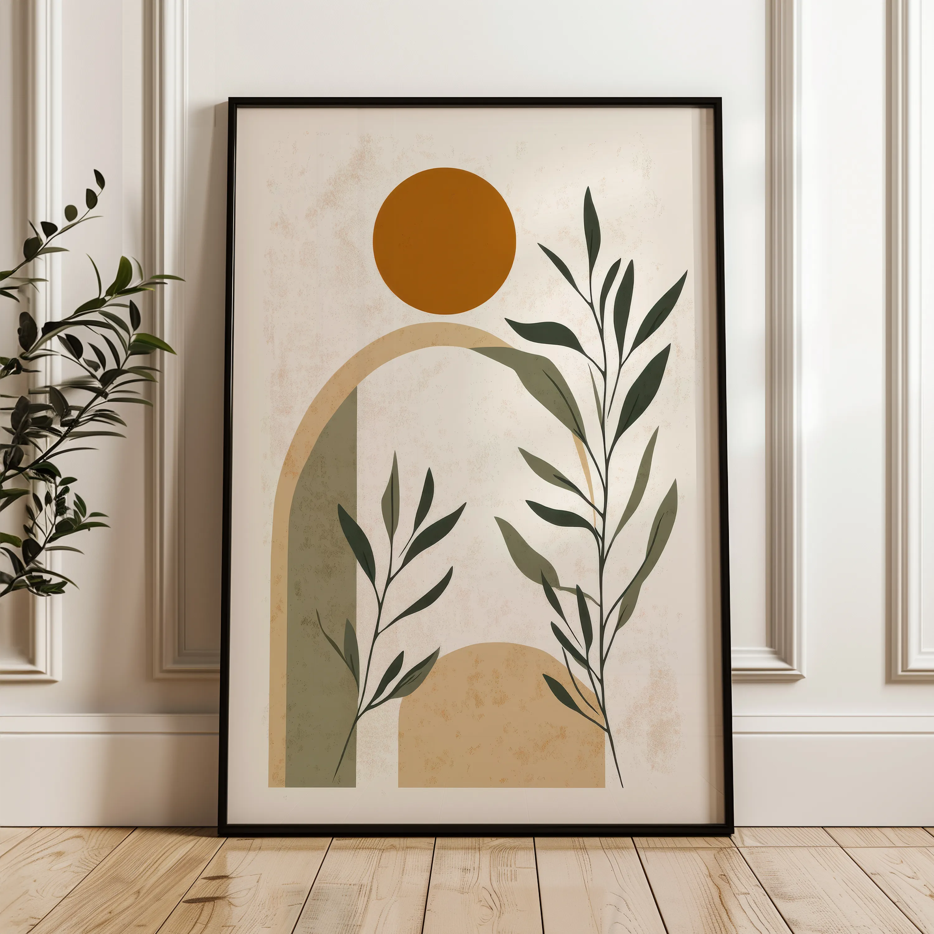 Boho 060 Canvas Art 60 x 40 cm / Black