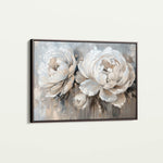 Floral 060 Canvas Art 60 x 40 cm / Black