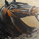 Horses 060 Canvas Art 60 x 40 cm / Black