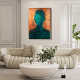 Portrait 060 Canvas Art 60 x 40 cm / Black