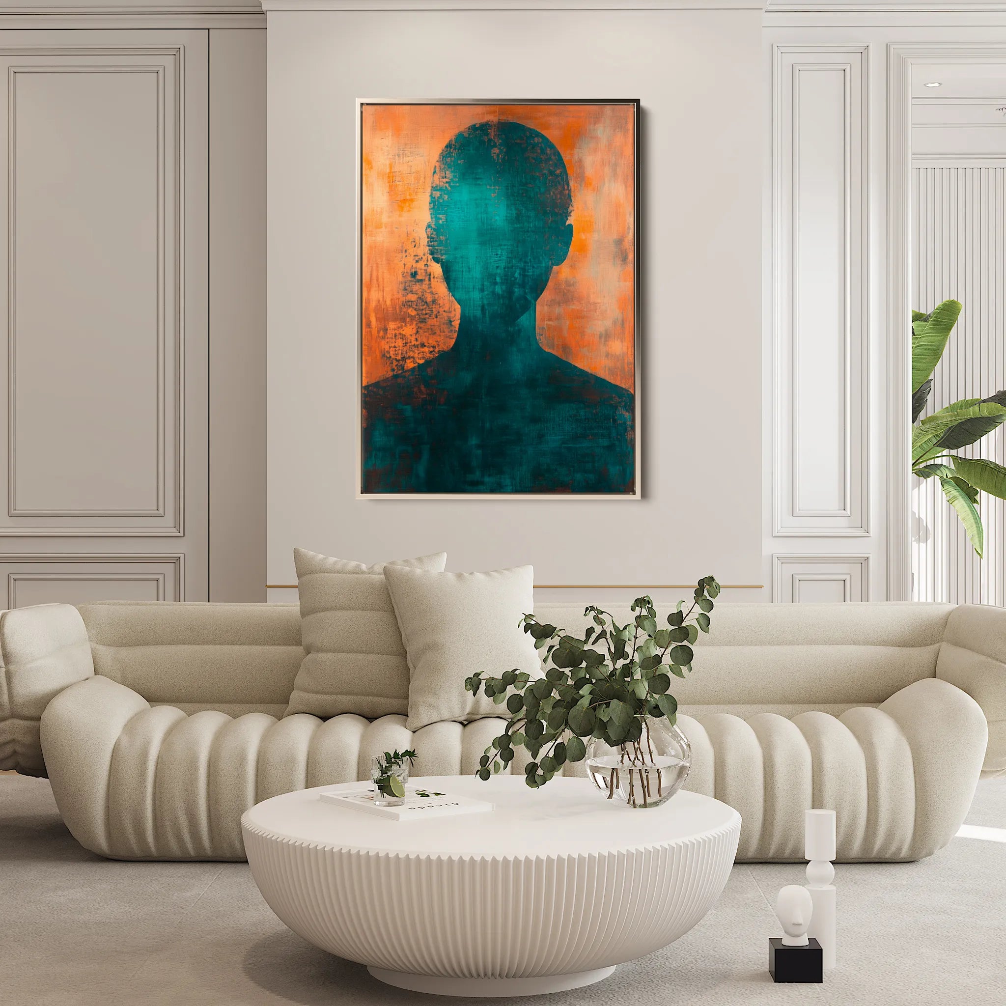 Portrait 060 Canvas Art 60 x 40 cm / Black