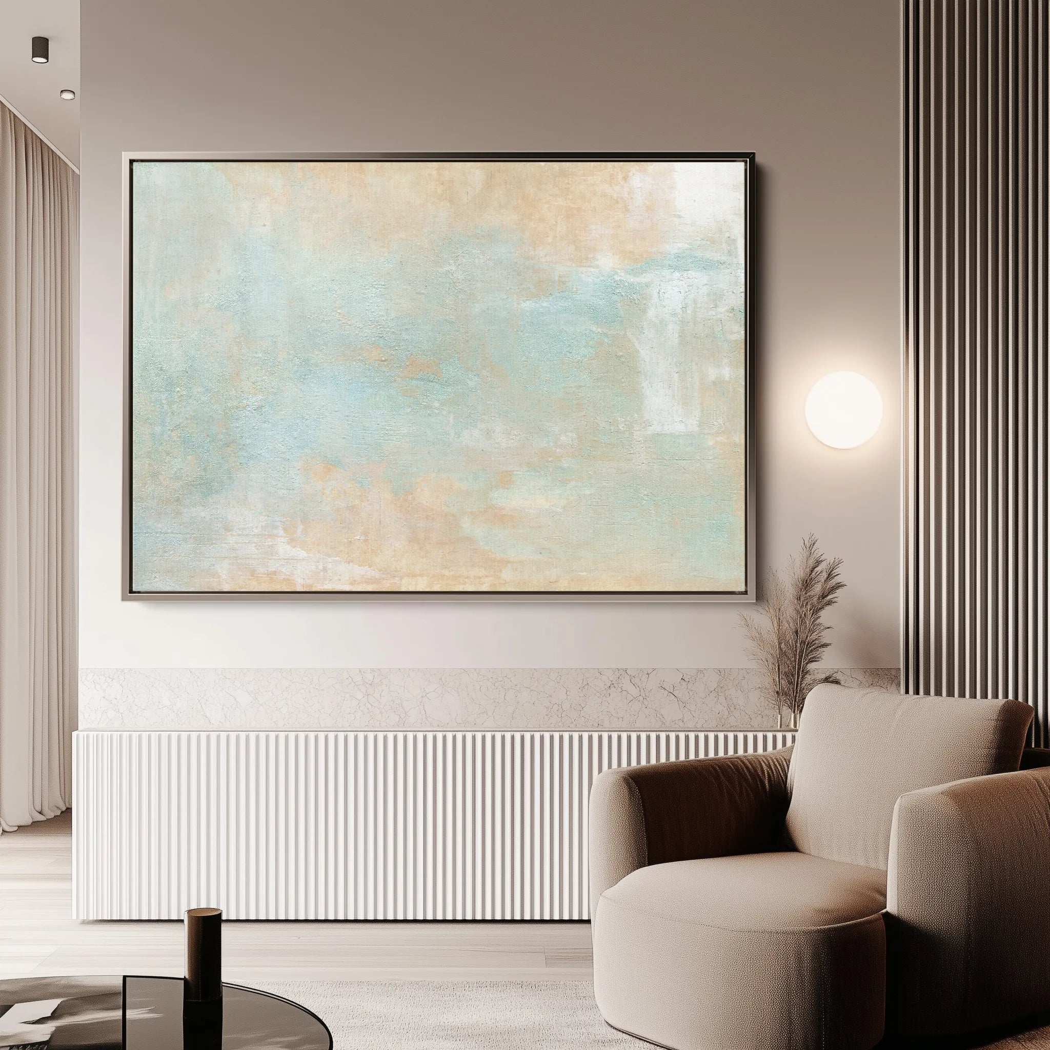 Abstract 061 Canvas Art 60 x 40 cm / Black