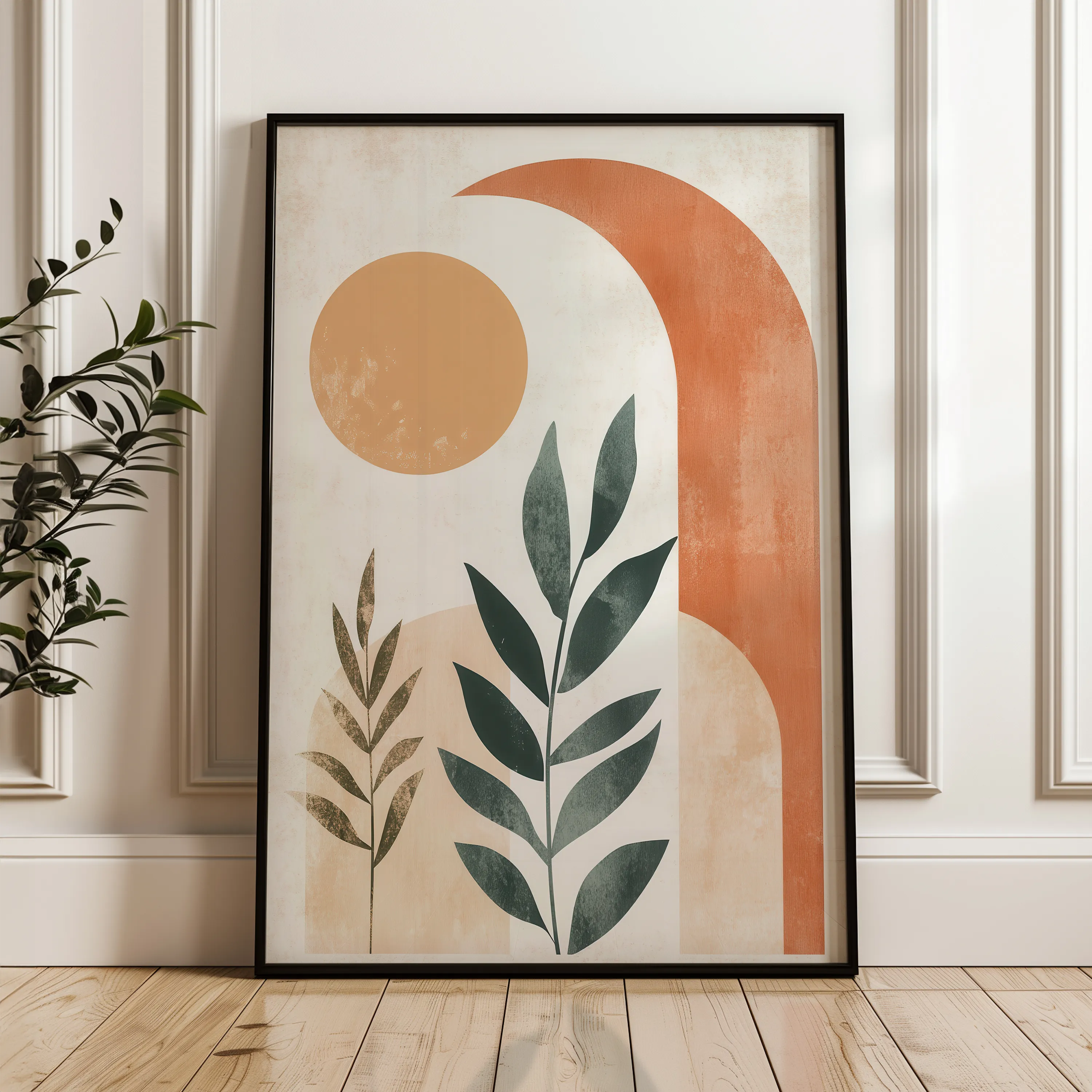 Boho 061 Canvas Art 60 x 40 cm / Black