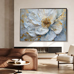 Floral 061 Canvas Art 60 x 40 cm / Black