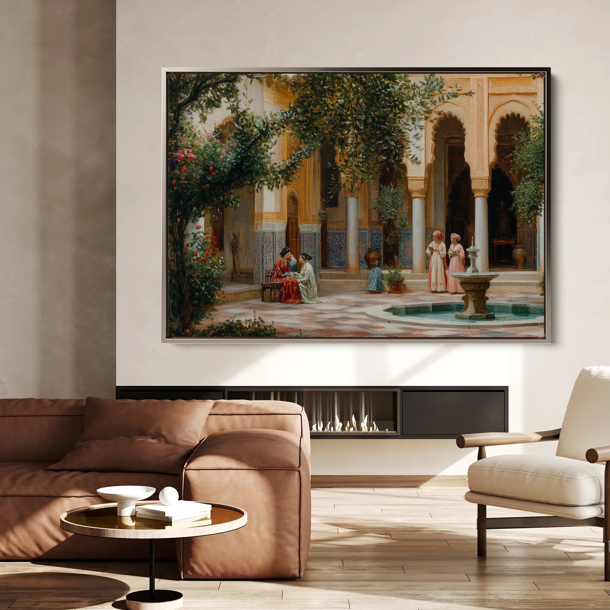 Orientalist 061 Canvas Art 60 x 40 cm / Black
