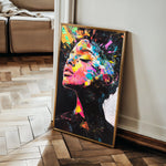 Portrait 061 Canvas Art 60 x 40 cm / Black