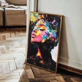 Portrait 061 Canvas Art 60 x 40 cm / Black