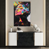 Portrait 061 Canvas Art 60 x 40 cm / Black