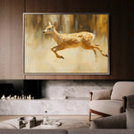 Animals 062 Canvas Art 60 x 40 cm / Black