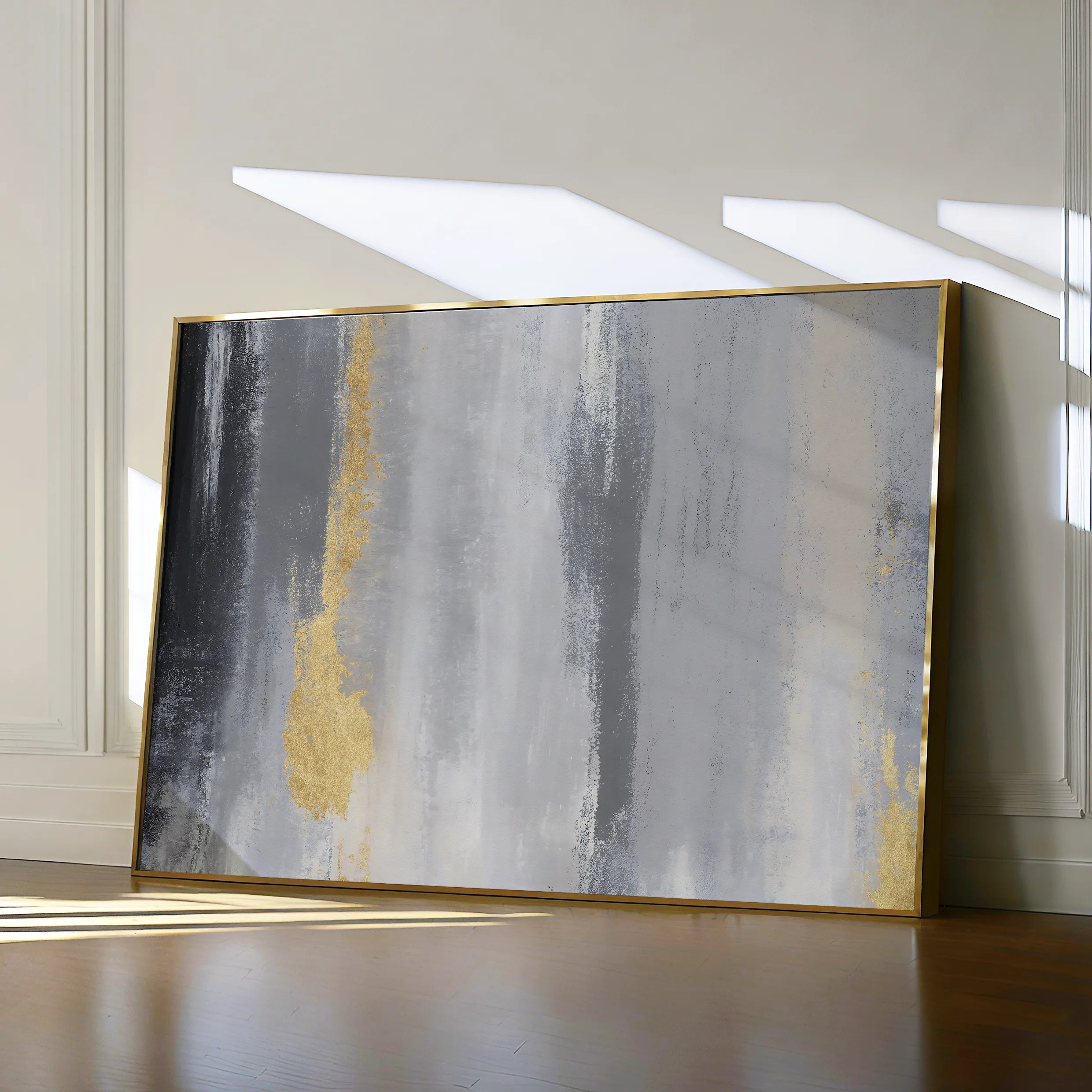 Abstract 062 Canvas Art 60 x 40 cm / Black