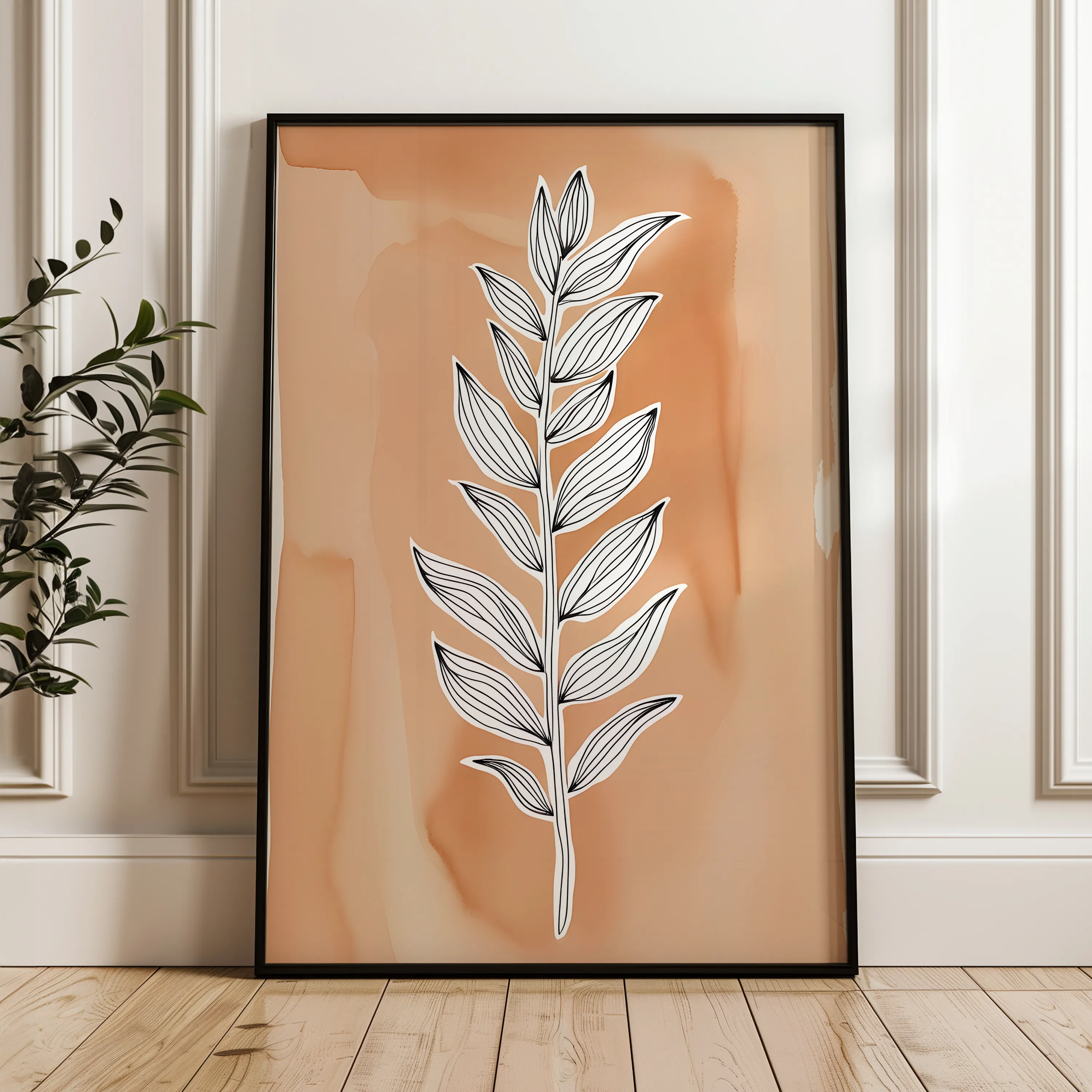Boho 062 Canvas Art 60 x 40 cm / Black