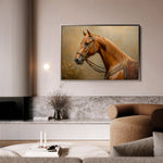 Horses 062 Canvas Art 60 x 40 cm / Black