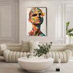 Portrait 062 Canvas Art 60 x 40 cm / Black