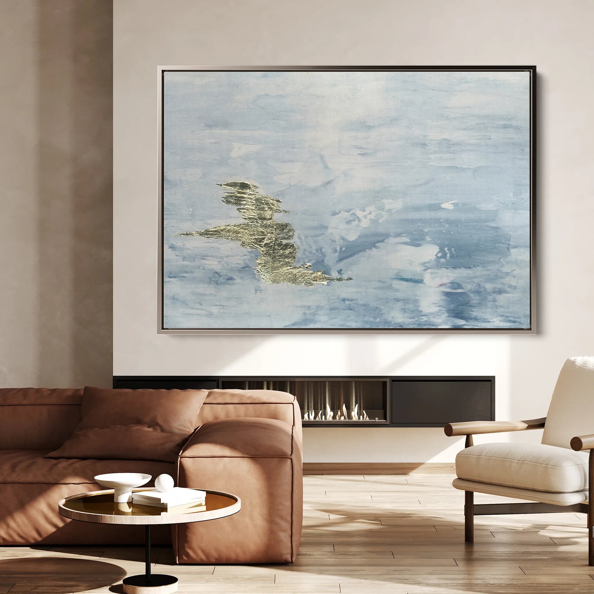 Abstract 063 Canvas Art 60 x 40 cm / Black