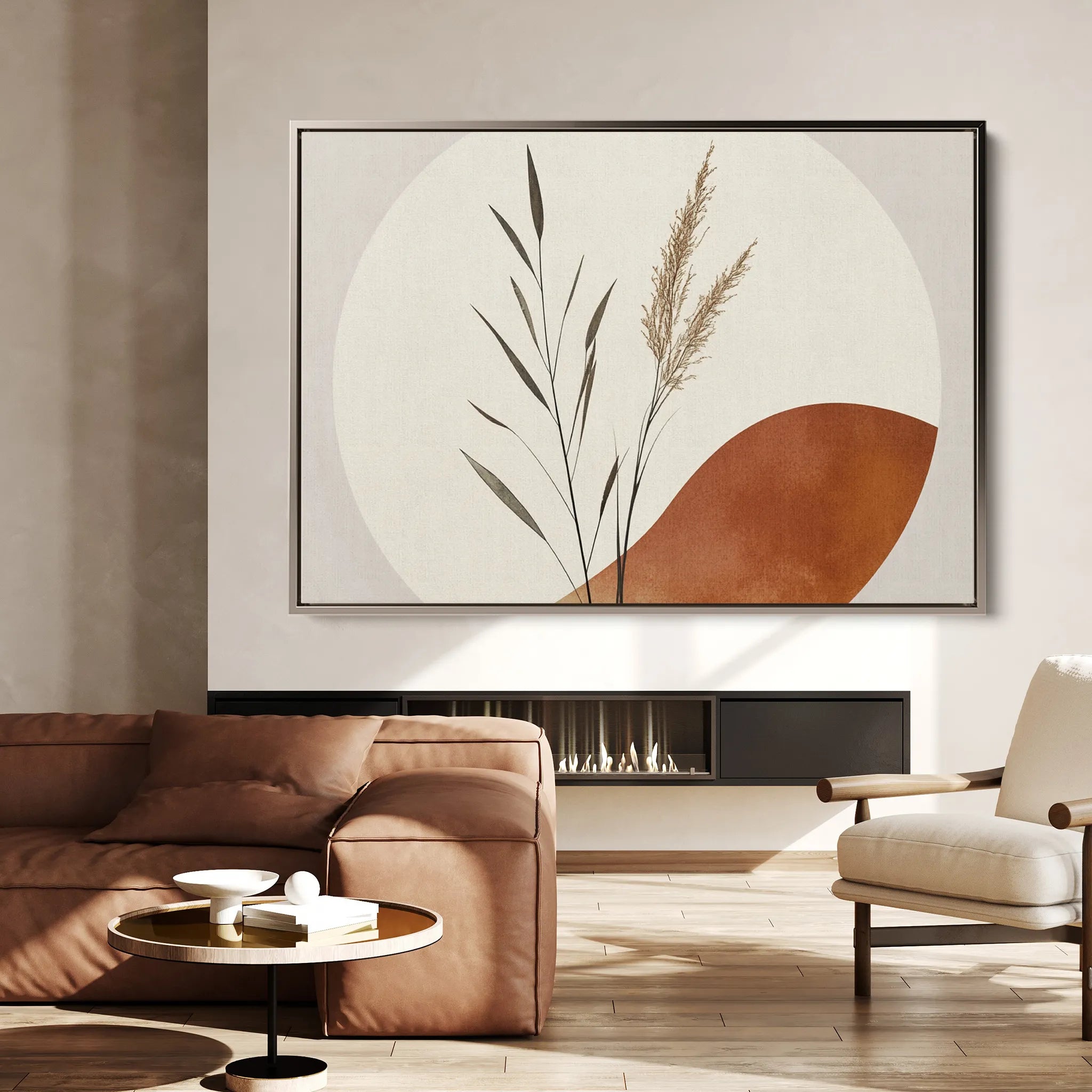 Boho 063 Canvas Art 60 x 40 cm / Black