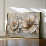 Floral 063 Canvas Art 60 x 40 cm / Black