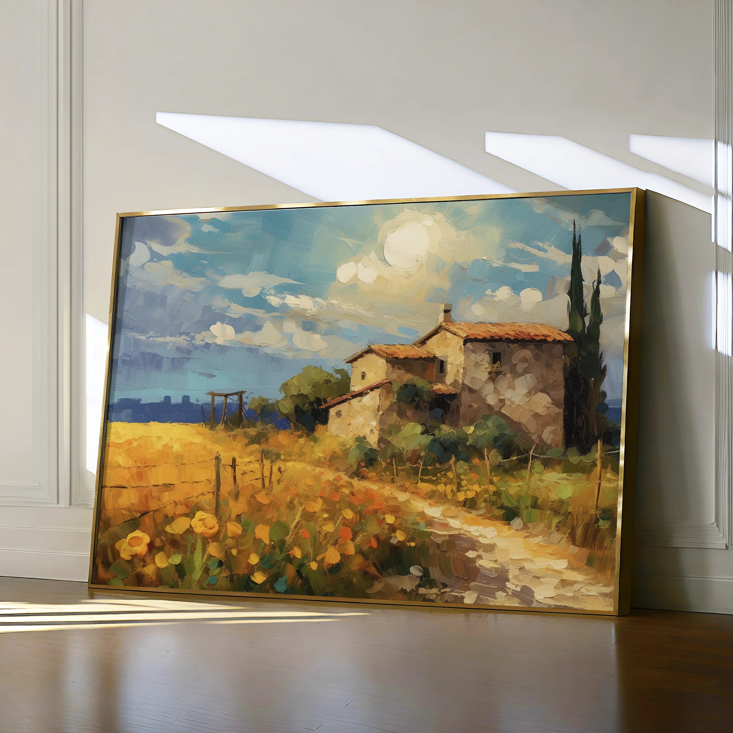 Landscape 063 Canvas Art 60 x 40 cm / Black