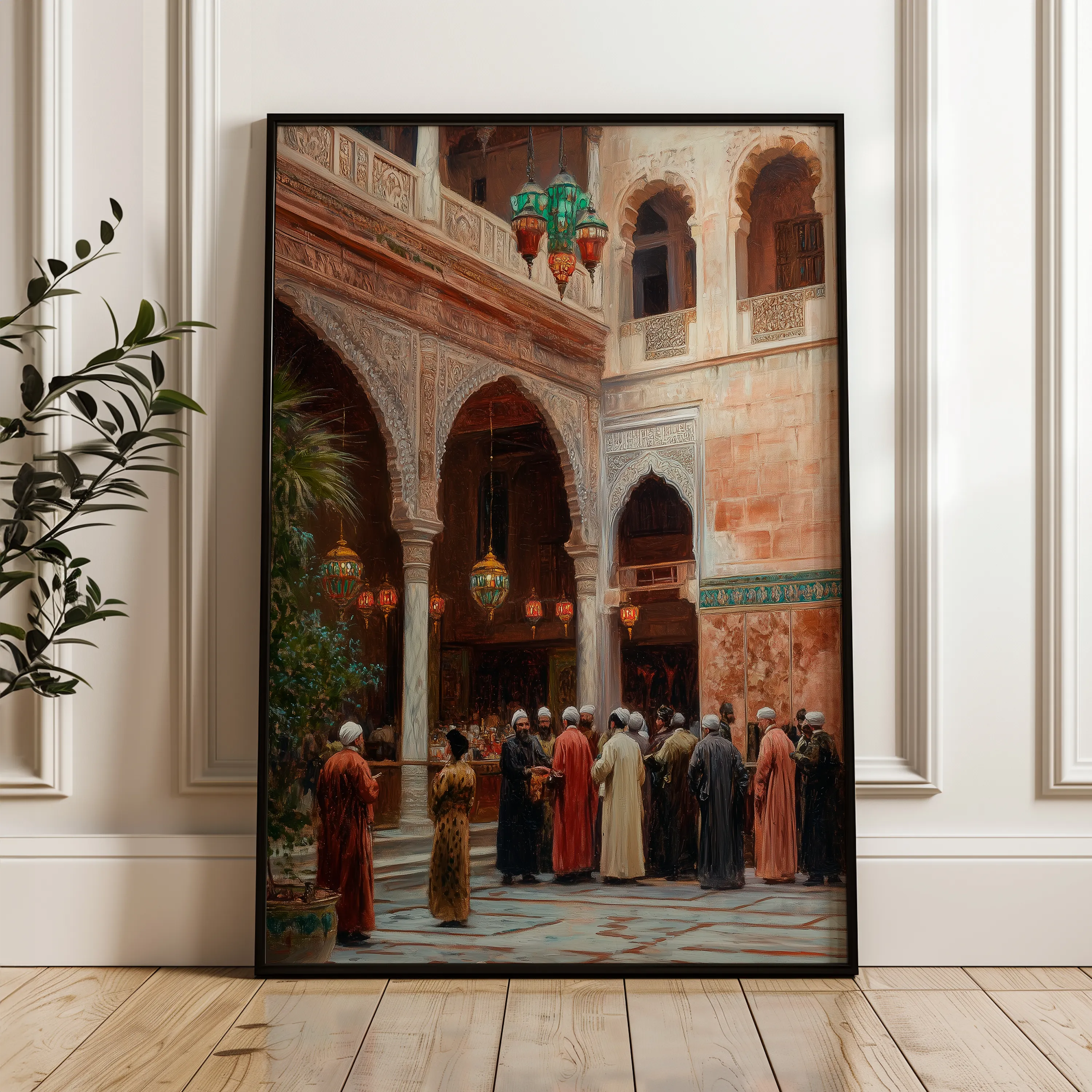 Orientalist 063 Canvas Art 60 x 40 cm / Black