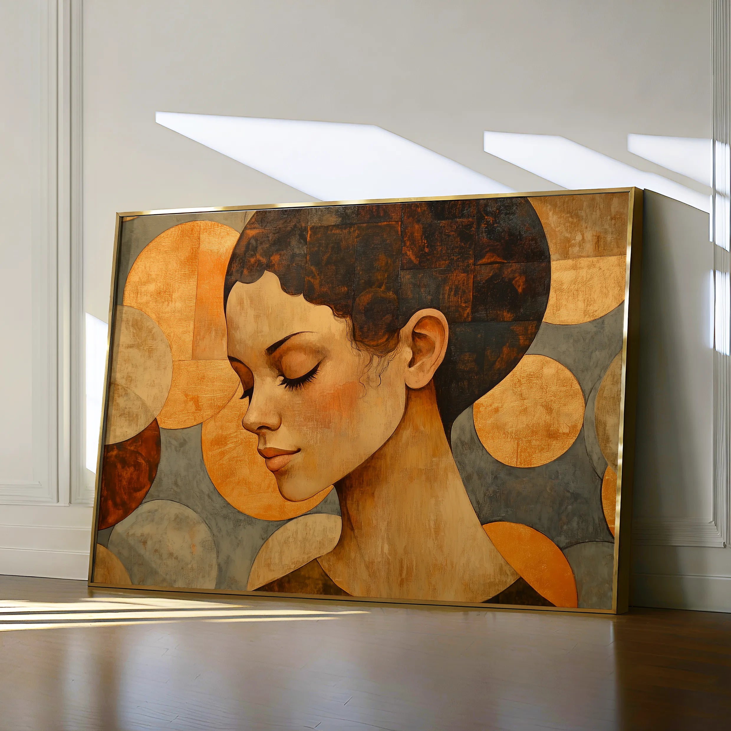 Portrait 063 Canvas Art 60 x 40 cm / Black