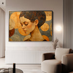 Portrait 063 Canvas Art 60 x 40 cm / Black