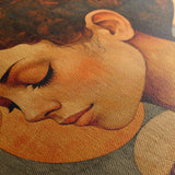Portrait 063 Canvas Art 60 x 40 cm / Black