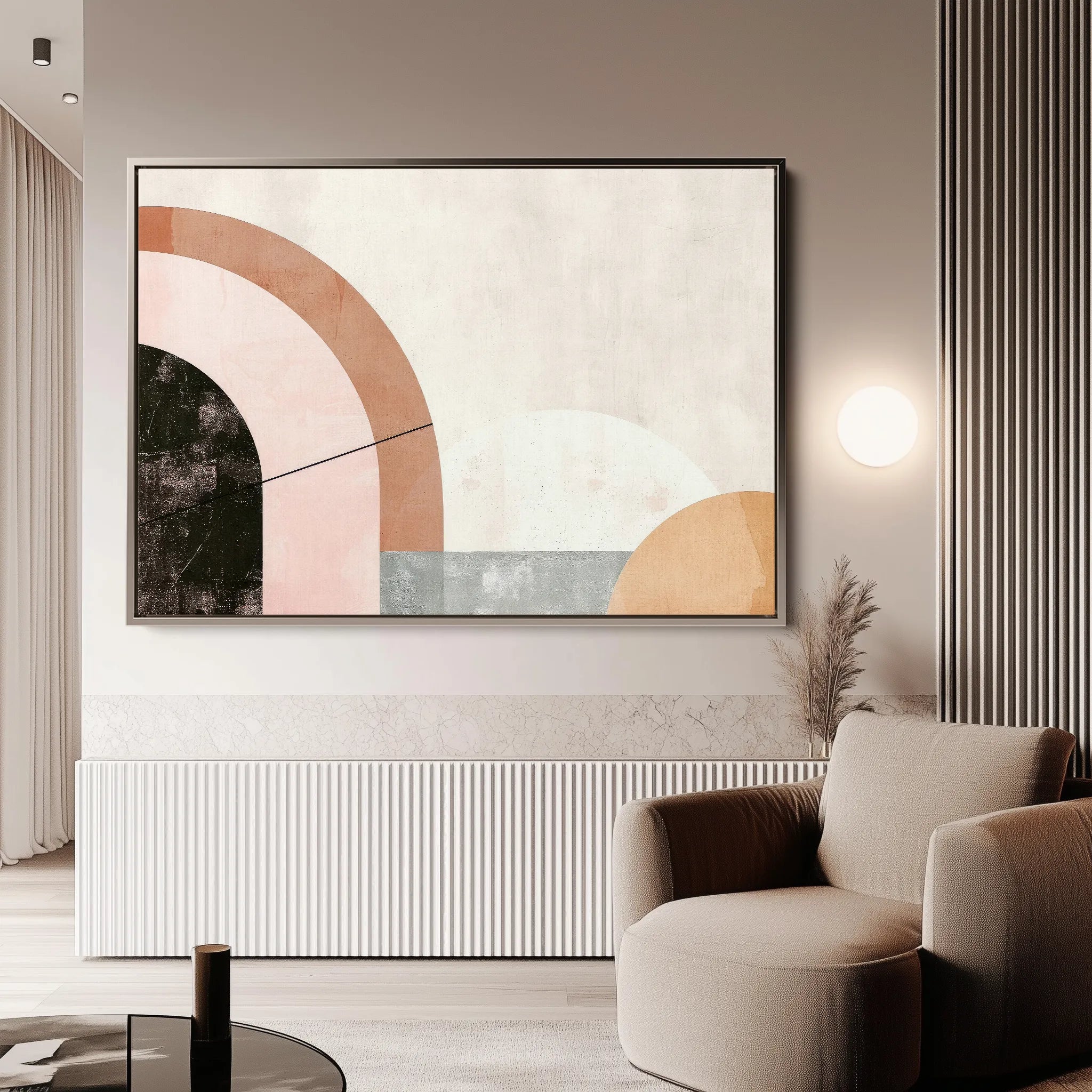 Boho 064 Canvas Art 60 x 40 cm / Black