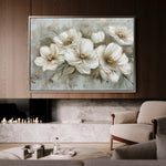 Floral 064 Canvas Art 60 x 40 cm / Black