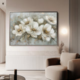 Floral 064 Canvas Art 60 x 40 cm / Black