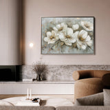Floral 064 Canvas Art 60 x 40 cm / Black