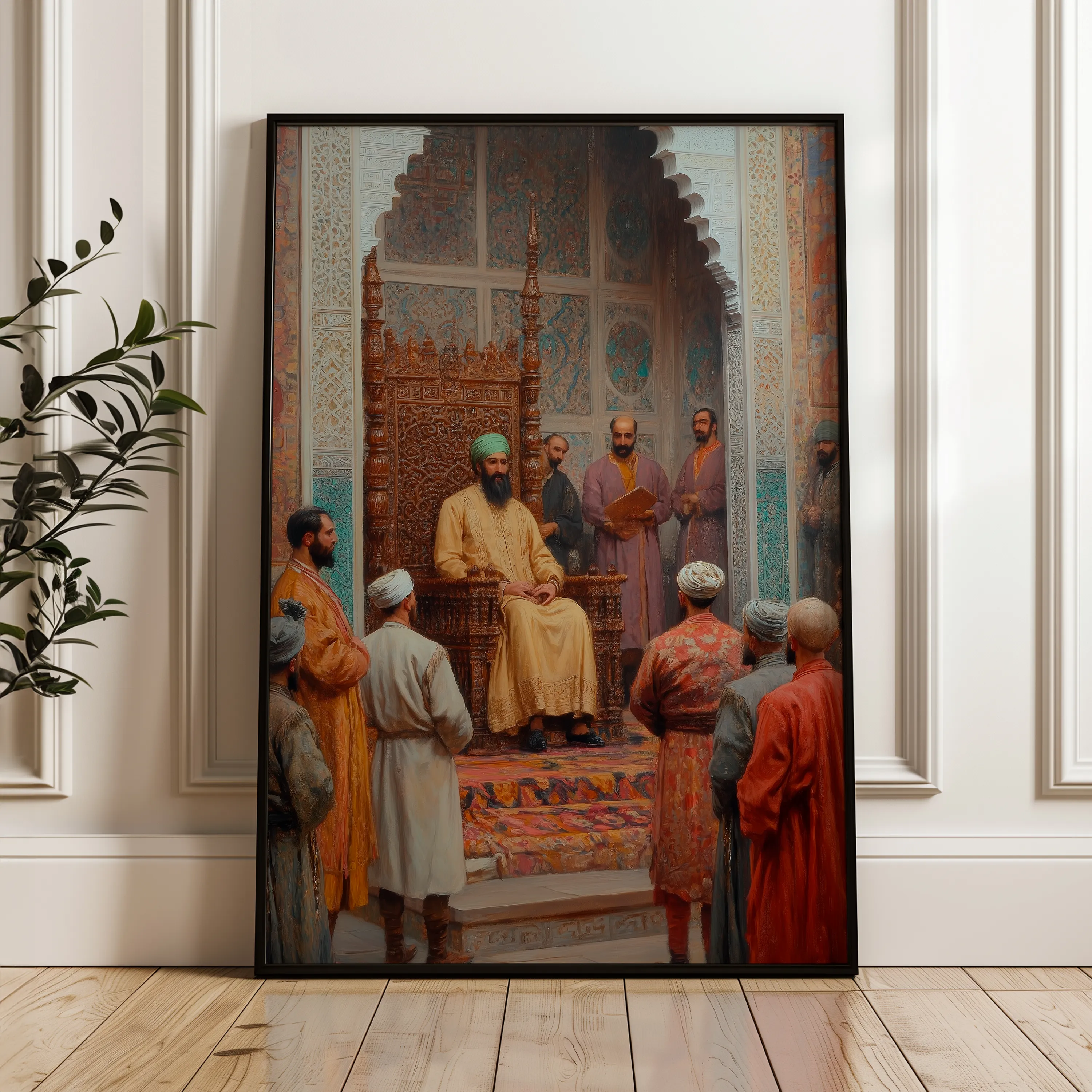 Orientalist 064 Canvas Art 60 x 40 cm / Black