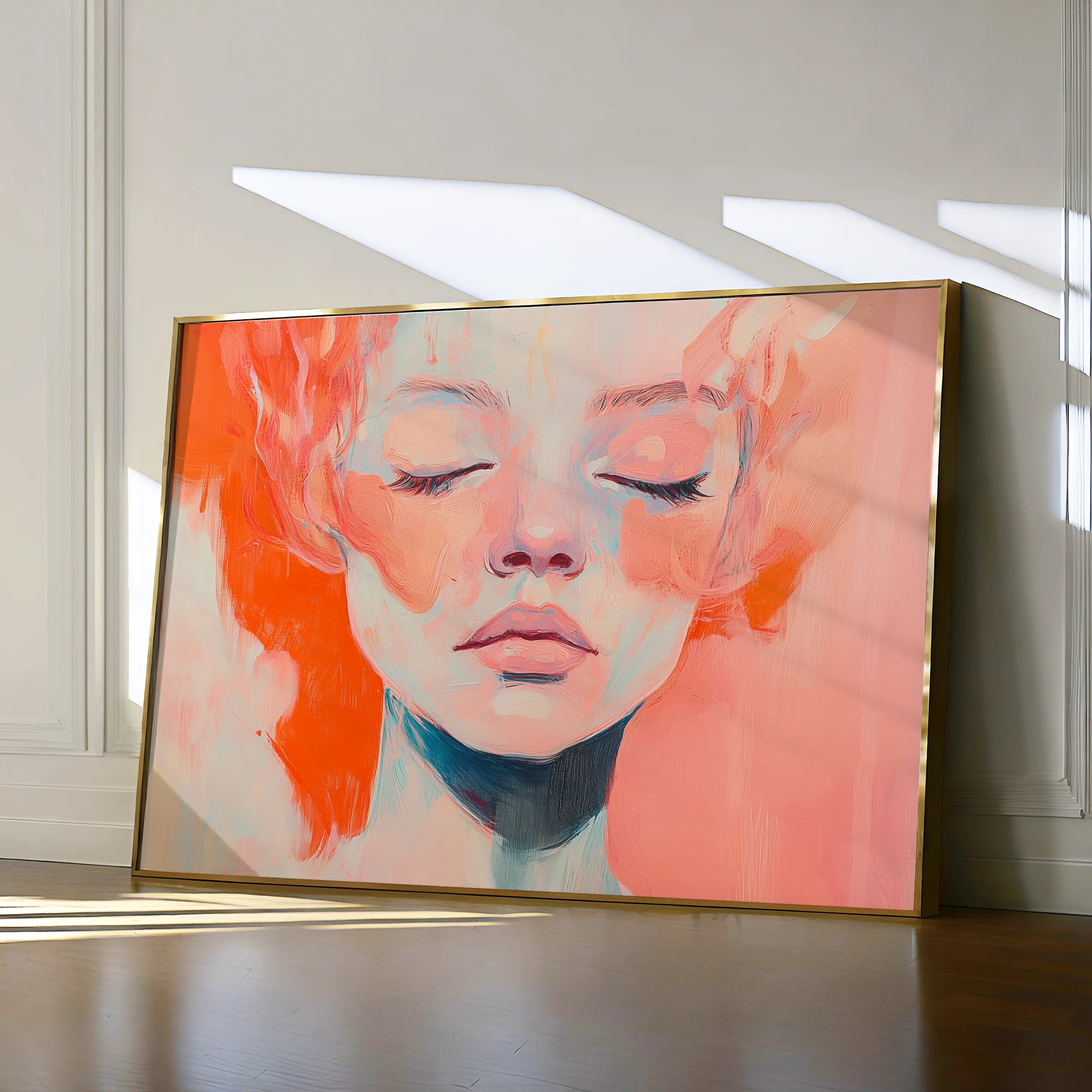 Portrait 064 Canvas Art 60 x 40 cm / Black