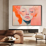 Portrait 064 Canvas Art 60 x 40 cm / Black