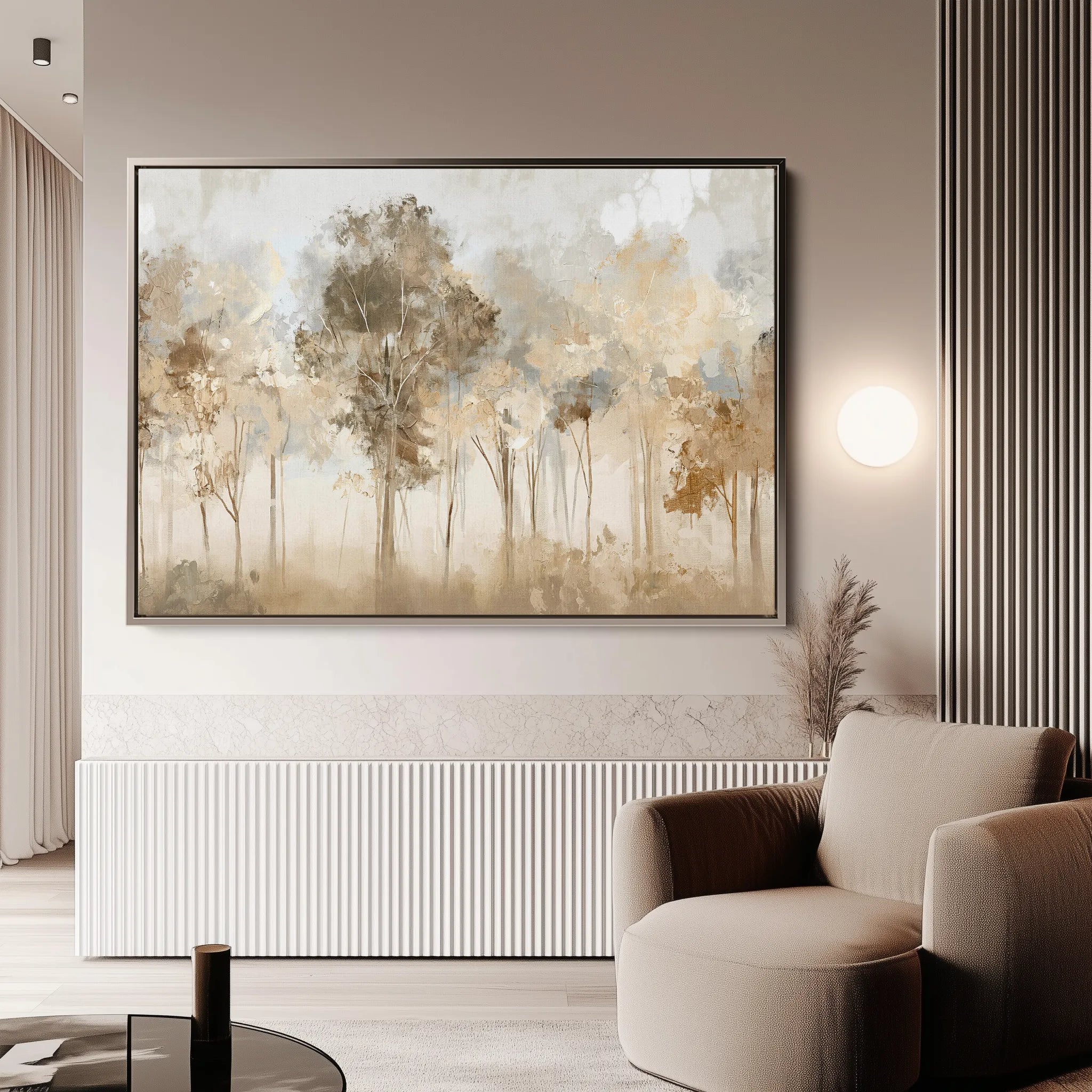 Floral 065 Canvas Art 60 x 40 cm / Black