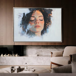 Portrait 065 Canvas Art 60 x 40 cm / Black