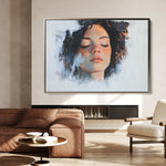 Portrait 065 Canvas Art 60 x 40 cm / Black