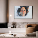 Portrait 065 Canvas Art 60 x 40 cm / Black