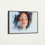 Portrait 065 Canvas Art 60 x 40 cm / Black