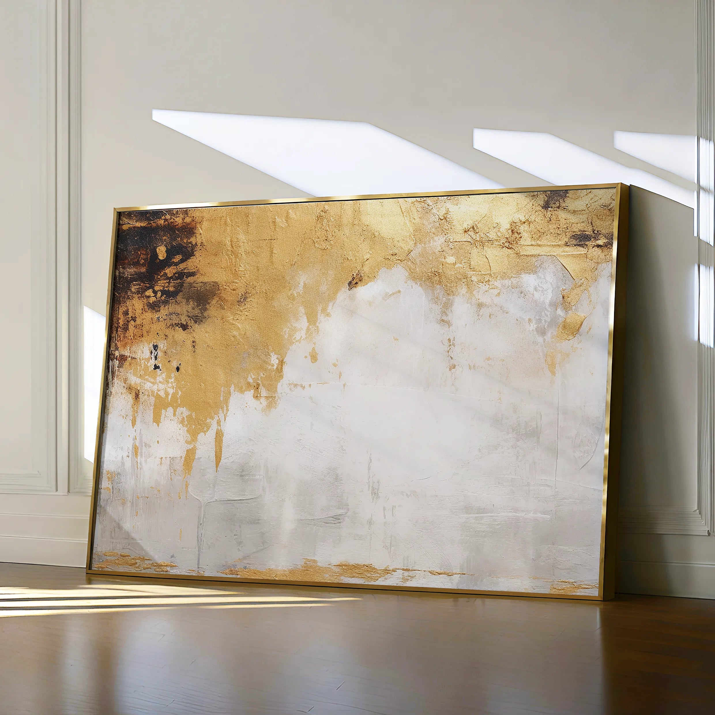 Abstract 066 Canvas Art 60 x 40 cm / Black