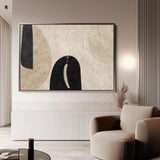 Boho 066 Canvas Art 60 x 40 cm / Black