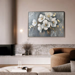 Floral 066 Canvas Art 60 x 40 cm / Black