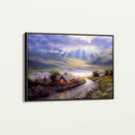 Landscape 066 Canvas Art 60 x 40 cm / Black