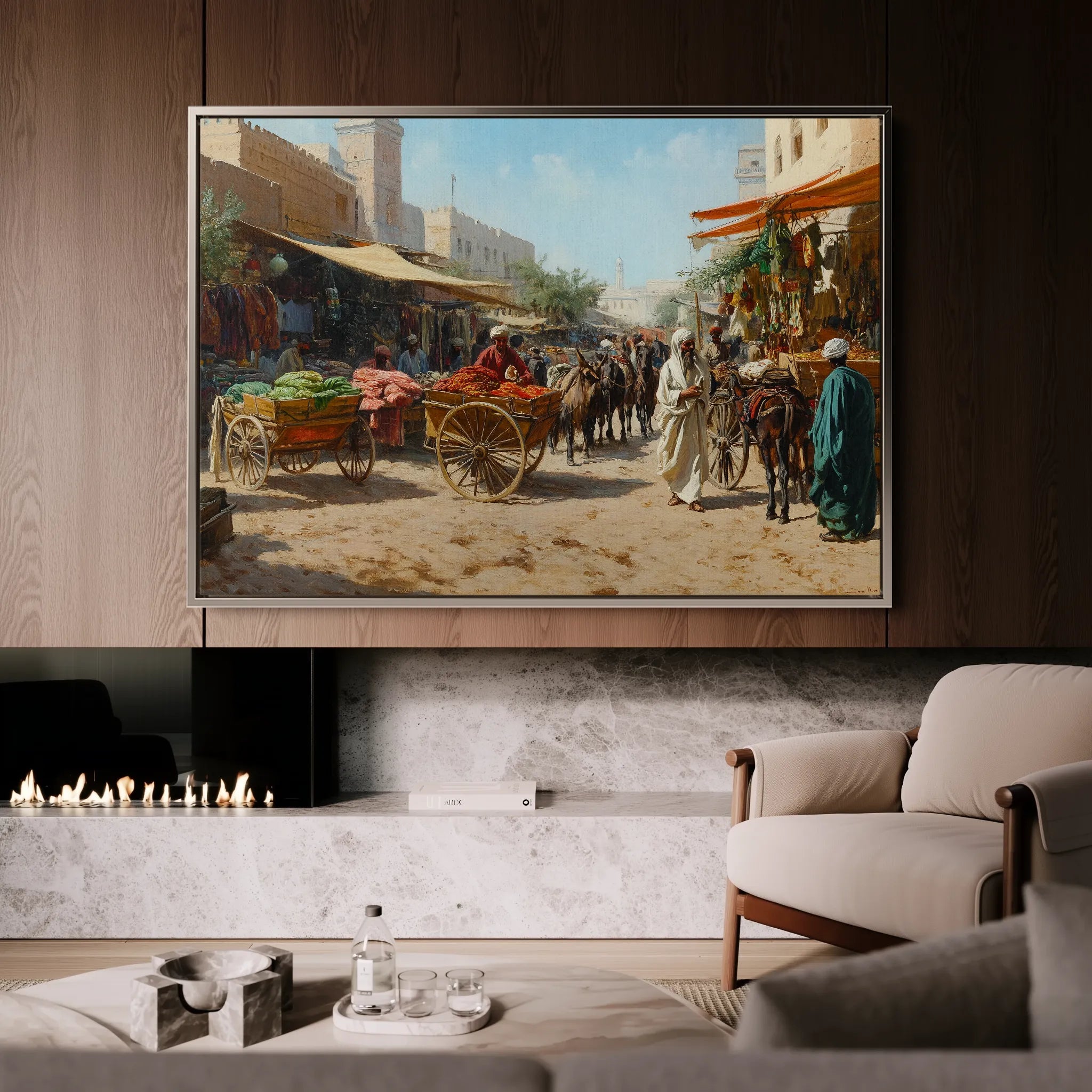 Orientalist 066 Canvas Art 60 x 40 cm / Black